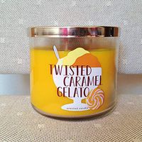 Bath and Body Works TWISTED CARAMEL GELATO 3 wick Scented Candle 14.5 OZ