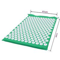Gumif Large Acupressure Mat - Acupuncture Floor Cushion with Carrying Bag.Relieve Fatigue Stress and Sciatic Pain Back Pain and Neck Pain,Green