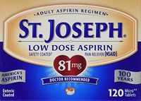 St. Joseph Low Dose Aspirin-- 81 mg - 120 Tablets