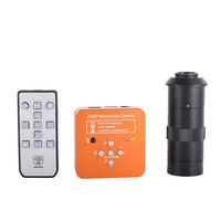 HAYEAR Full HD 21MP 2K 1080P 60FPS HDMI USB Industrial Electronic Digital Video Microscope Camera for Phone CPU PCB Repair +100X Zoom C-Mount Lens