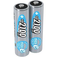 ANSMANN 2100mAh NiMH AA Low Self Discharge Pre-Charged Rechargeable Batteries (Pack of 2)