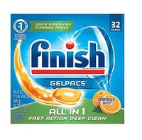 Finish Powerball Tabs Dishwasher Detergent Tablets, Orange Scent, 32 Count (Pack of 2)