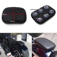 HOT SALE Rear Passenger Seat Pad Cushion Pillion with 6 Suction Covers For Harley Dyna Sportster Softail Touring
