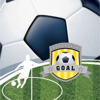 Creative Converting Team Sports Soccer 3-Ply Lunch Napkins 16 Per Pack