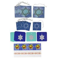 Iconikal Cardstock Tie-On Gift Tags 60-Count, Hanukkah (Assortment Tags)