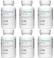Alerna Kidney Health: D-Mannose (1000mg) with Organic Rose Hips and Cranberry Concentrate to Support Normal Urinary Tract Function - (6 Bottles)
