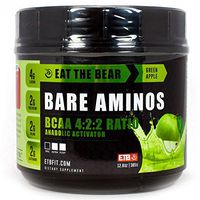 Bare Aminos, 4:2:2 BCAAs, All Natural, Sweetened with Stevia, 15 Calories, Promote Tissue Repair, Prevent Muscle Breakdown, and Aid Recovery (Green Apple)