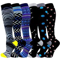 Compression Socks Women & Men 20-30 mmHg (3/6 Pairs), Best Athletic & Medical Running Flight Travel Pregnant