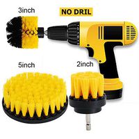HIFROM Drill Brush - 2" 3" 5" Powered Medium Stiffness Bristles Scrubbing Scrubber Cleaning Kit for Bathroom Tile Showers Tubs Carpet Kitchen Porcelain Pool Marble