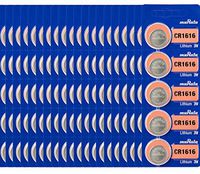 Murata CR1616 Battery 3V Lithium Coin Cell - Replaces Sony CR1616 (100 Batteries)