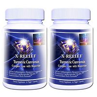 Duo Pack X-Relief Turmeric Curcumin Complex by Heaven's Frequencies | 95% Pure Curcumin with Bioperine (Black Pepper) Non-GMO | 120 Capsules