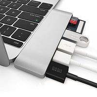 Function Extension Type C Hub 6-in-1 Multi-Port USB C to USB C Hub Adapter with HDMI 4K Output, Power Delivery, 2 USB 3.0 Ports, SD/Micro Card Reader for 2016/2017 MacBook Pro and Type C Laptop