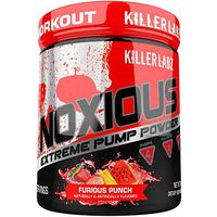 Killer Labz Noxious Extreme Pump Supplement, Nitric Oxide Booster with 3 Grams of Citrulline Powder, Non Stimulant Pre Workout, Furious Punch, 240 Grams, 30 Servings