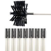 QWORK 20 Foot Dryer Vent Cleaner Kit, Drill-Powered Rotating Lint Remover, Cleans Buildup In Dryer Vents Easily, with 2 Cleaning Brush Head