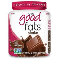 Love Good Fats - Chocolate Milkshake Keto Grass Fed Protein Powder with Mct Oil - Gluten-Free & Low Carb - Promotes Weight Loss & Suppresses Appetite Perfect for Ketogenic Diets - 10 Servings