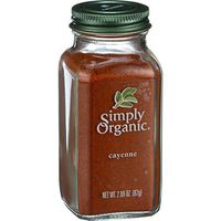 Simply Organic Cayenne Pepper - Organic - 2.89 oz (Pack of 4)