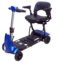Mobie Plus Folding Travel Scooter Blue