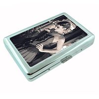 Perfection In Style Metal Silver Cigarette Case Vintage Saloon Ladies Design 002