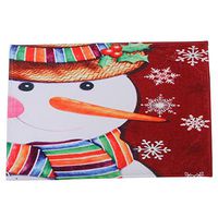 Fullfun 40 x 60cm Non-Slip Doormat Christmas Style Santa Claus Kitchen Bathroom Carpet (C)