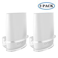 SPORTLINK Wall Mount for Netgear Orbi Sturdy Clear Acrylic Wall Shelf Bracket for NETGEAR ORBI RBS40, RBK40, RBS50, RBK50, AC2200, AC3000 Home WiFi Router (2 Packs)