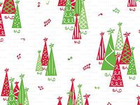 Christmas Cellophane Gift Wrap - 40" x 100' - Rockin' Trees