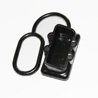 X-Haibei 1 Battery Winch Quick Connector Dust Cover Cap for 175AMP Plug End Black Rubber