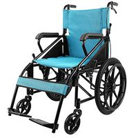HWZLOIK Wheelchair, Folding Lightweight Elderly Handicapped Trolley Small Elderly Ultralight Portable Travel Scooter, Size: 95 70cm