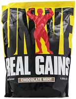 Real Gains Weight Gainer with Complex Carbs and Whey-Micellar Casein Protein Matrix Chocolate Mint 6.85#