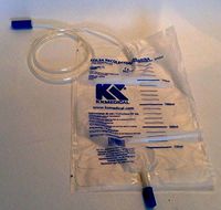 Disposable Urinal Drainage Bag 2000 ml Sterile Latex Free Unisex - 10 Units