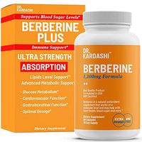 Dr. Kardashi Premium Berberine Capsules - 1200mg - Advanced Berberine HCL Supplement Supports Glucose Metabolism, Cardiovascular Heart, Gastrointestinal Health and Immune Function - 60 Capsules