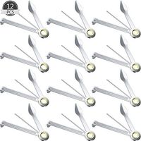 12 Packs Pipe Tamper Tool Pipe Reamer Tamper Poker Tool Stainless Steel Pipe Cleaner Cleaning Tool