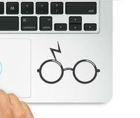 Wicked Decals Glasses Trackpad Laptop Vinyl Decal Sticker Compatible with MacBook Retina, MacBook Air, MacBook Pro