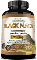 Organic Black Maca 1,900 mg per Serving Natural Energy Booster Peruvian Maca for Men & Women 120 Capsules