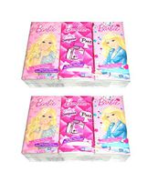 Barbie - Two 6 Packs - 10 2-ply Pocket Tissues