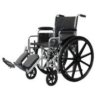 ProBasics Heavy-Duty Wheelchair, Swingaway Footrests - 24"x18" - 1 Each / Each