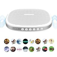 White Noise Machine, USB Rechargeable Timed Shutdown Sleep Sound Machine for Sleeping & Relaxation for Baby Adult Office Travel