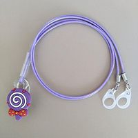 BTE Hearing Aids Clip Safty Protection Accessory w/ Replaceable Silicone Loop ( Purple )