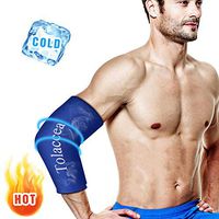 Tolaccea Hot & Cold Therapy Flexible Ice Packs Cold Therapy Compression Sleeve Reusable Gel Pack for Injury Cold Wrap for Knee Calf Ankle Elbow (M)