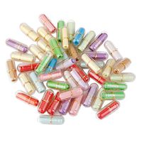 dailymall 50x Message Scrolls Papers Love Capsule Pill for Mini Wish Bottle Charms Craft - Transparent