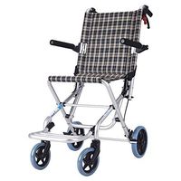 Wheelchair Medical Equipment Aluminium Lightweight Portable with Rear Selflocking Brake System and Wear Resistant Tires Suitable for Children, A Travel Storage Bag as a Gift（Col