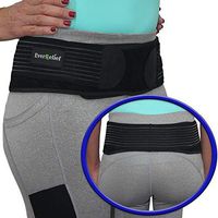 EverRelief SI Belt Hip Brace- Sacroiliac Joint Support for Men & Women-Fully Adjustable Sciatica Brace Relieves Back, Pelvic & Hip Pain-Large