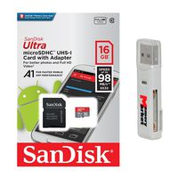 SanDisk Ultra A1 16GB MicroSD HC Class 10 UHS-1 Mobile Memory Card for Samsung Galaxy Note8 Note 8 Duos FE with USB 2.0 MemoryMarket Dual Slot MicroSD & SD Memory Card Reader