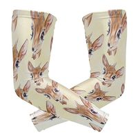 LEVEIS Colorful Giraffes Arm Sleeves UV Protection for Men Women Sunblock Protective Gloves Running Golf Cycling Driving Long Arm Cover 1 Pair