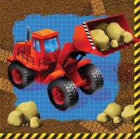 Under Construction 3-Ply Beverage Napkins