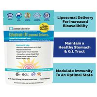 Proprietary Liposomal Colostrum Powder - Immune & Digestive Support I Eases Leaky Gut I Gluten-Free, Lactose-Reduced I 1500% More Bioavailable I 10 Servings - Sovereign Laboratories - 1.76oz Vanilla
