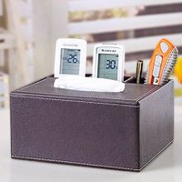 T-ZJHC Multi-Function Tissue Box Hotel Restaurant Tray Practical, Coffee Color Square 1391