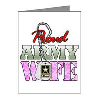 Note Card Proud Army Wife