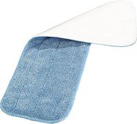 Carlisle 363321814 Commercial Microfiber Reusable Wet Or Dry Mop Pad, 18", Blue (Pack of 12)