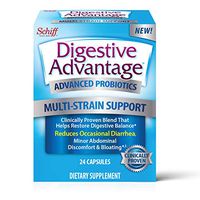 Multi-Strain Probiotic 20 Billion CFUs Per Serving, Digestive Advantage (24 count in a bottle), Reduces Occasional Diarrhea, Minor Abdominal Discomfort & Bloating*,ǂ