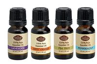Favorite 4 - Pure Therapeutic Essential Oil Set - 10ml (Set Includes Peppermint, Lavender, Sweet Orange & Tea Tree)
